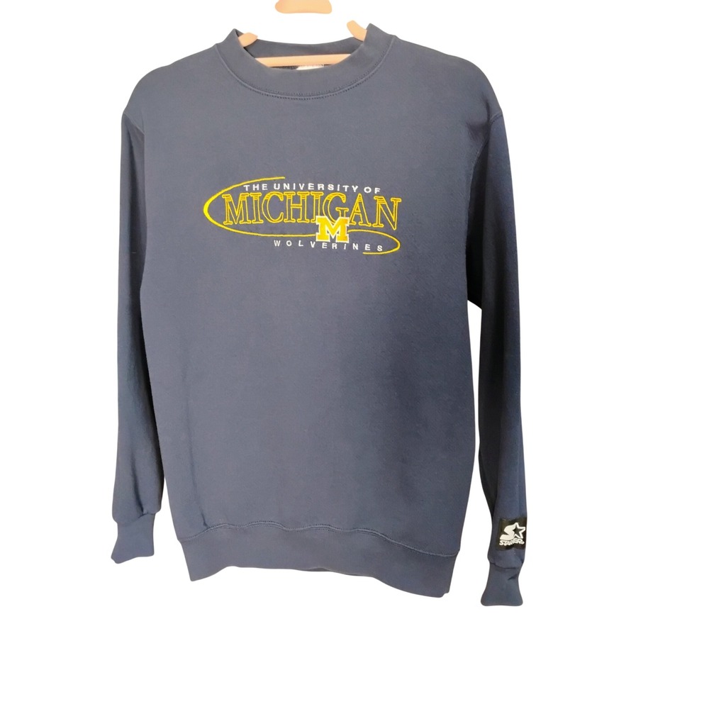 Vintage Starter University of Michigan‎ Wolverines Kids Sweatshirt Large USA